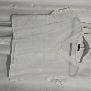 White linen blouse